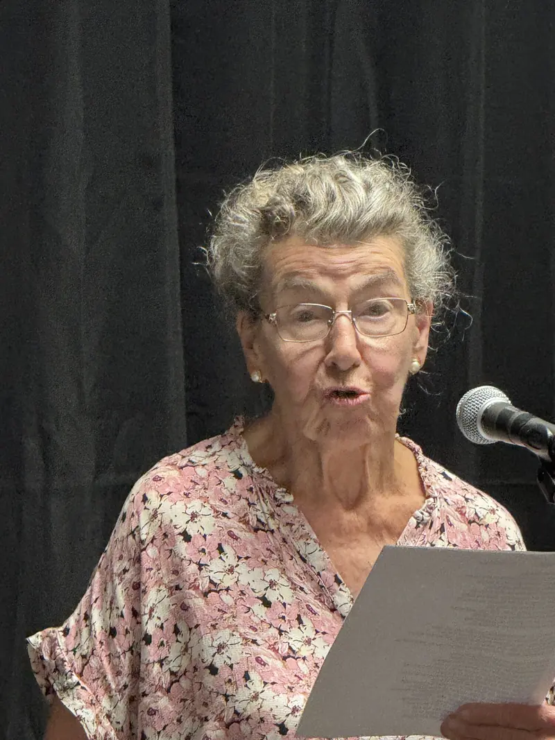 Performer at the Open Mic