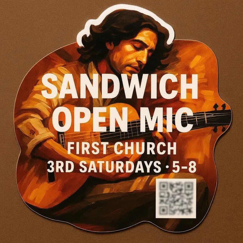 Flamenco-inspired Open Mic artwork